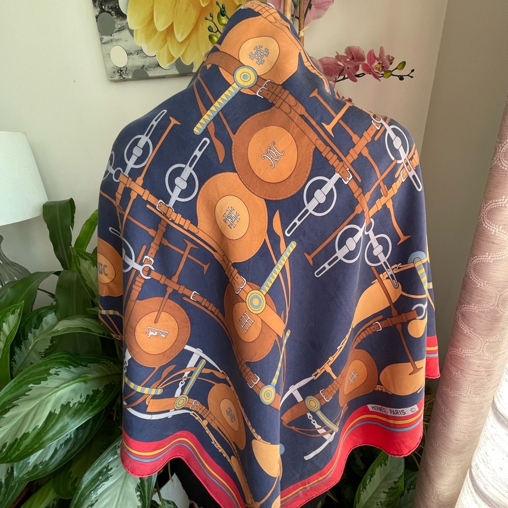 Hermès Brides Et Frontaux Silk Scarf.